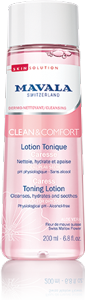 Caress<br>Toning Lotion  — Dermo-cleanse your skin with Alpine softness !