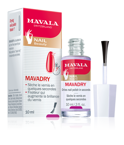 Mavadry — Nagellack-Schnelltrockner. Überlack, welcher die Farbe des Lacks intensiviert.