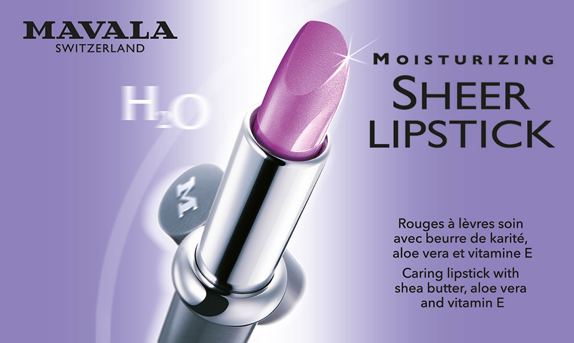 Sheer Lipstick Collection — SHEER LIPSTICKS, der unvermeidliche Touch aus Glanz und Eleganz auf Ihren Lippen !