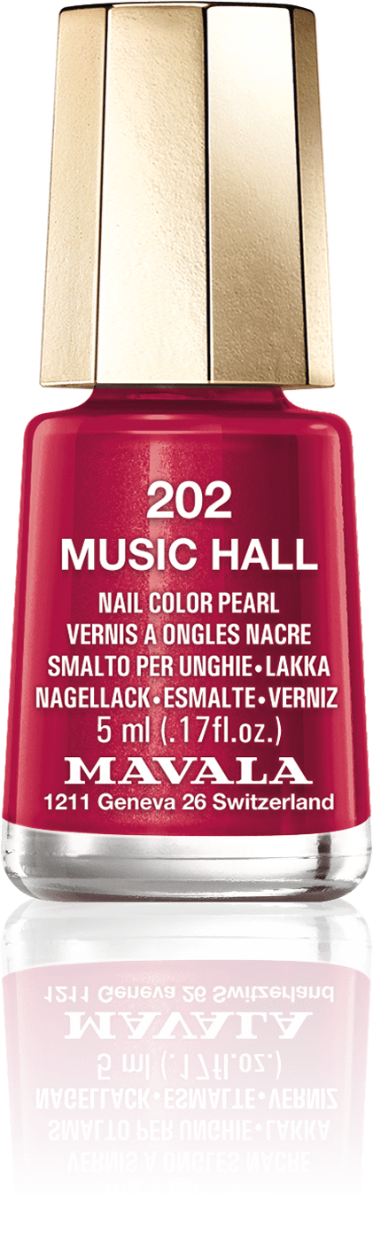 Music Hall — A vibrant burgundy