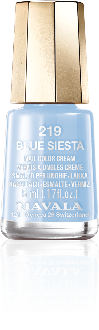 Blue Siesta — Un azul cielo puro y claro, la magia de una siesta al aire libre en una hamaca