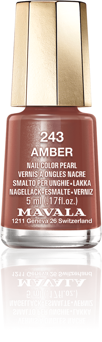 Amber — Un brun clair brillant et minéral